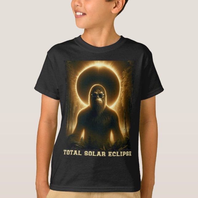 Camiseta Total abril 8 2024 Eclipse solar total (Frente)