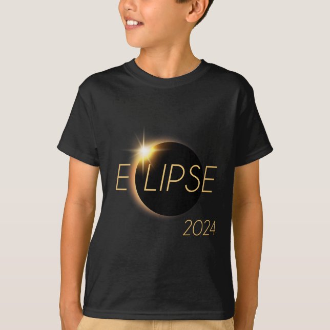 Camiseta Total América 04 08 24 Eclipse Solar Total 2024 (Frente)