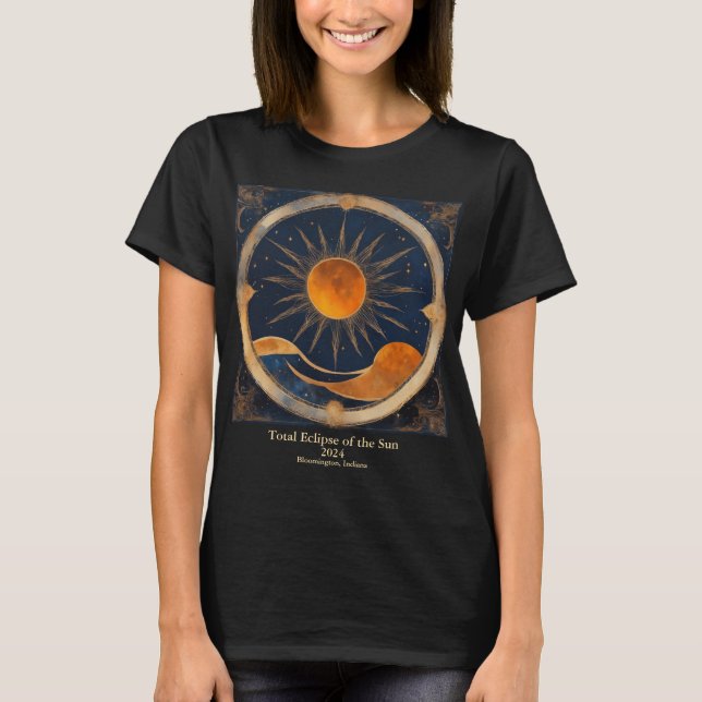 Camiseta Total de Colinas de Rolagem de Eclipse Solar 2 Lad (Frente)