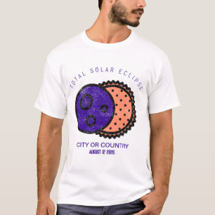 Camiseta Total de Eclipse Solar 2026 Personalizado