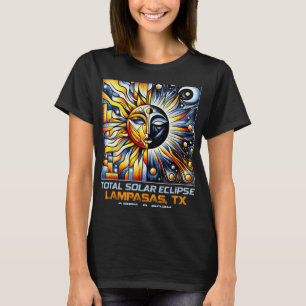 Camiseta Total de Eclipse Solar Lampasas Texas