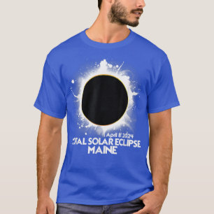 Camiseta Total de Eclipse Solar Maine 2024 Totalidade Ameri