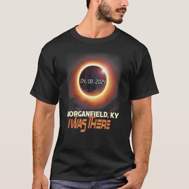 Camiseta Total de Eclipse Solar Morganfield Kentucky KY (Frente)