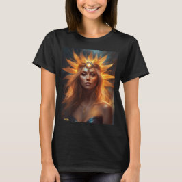 Camiseta Total de Eclipse Solar Sun Queen Adicionar Texto o