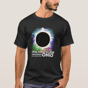 Camiseta Total de Eclpse Solar Cincinnati Ohio 2024 Aprl 8