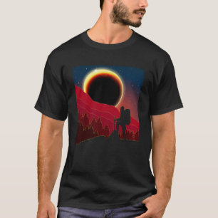 Camiseta Total de Hikers Totais do Eclipse Solar 2024 Améri