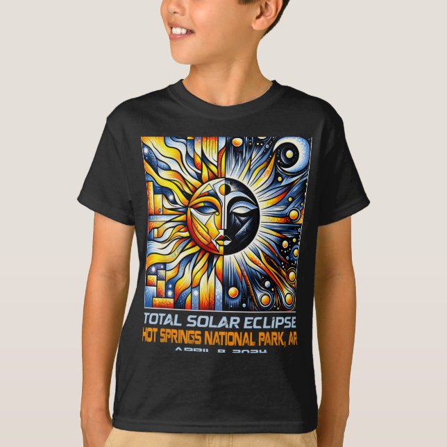 Camiseta Total de Primaveras Quentes Solares Eclipse Ar Ark (Frente)