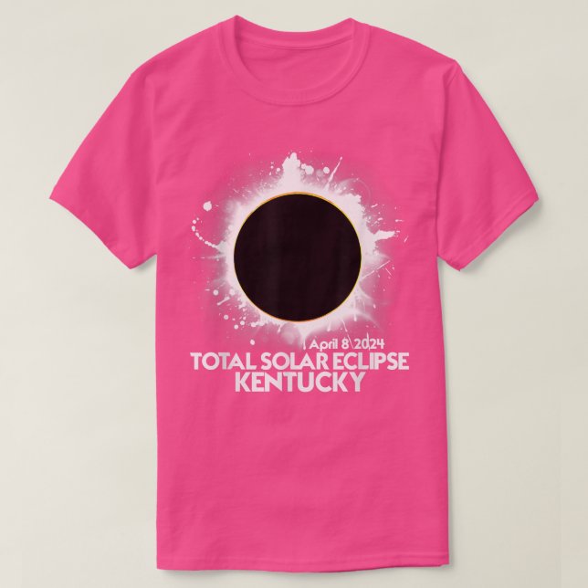 Camiseta Total do Eclipse Solar Kentucky 2024 (Frente do Design)