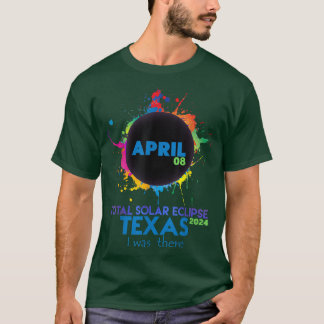Camiseta Total do Eclipse Solar TEXAS 2024 Totalidade Color