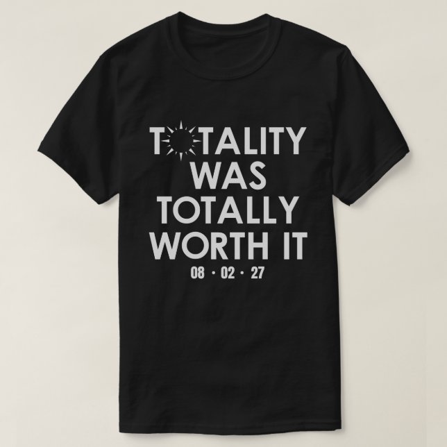 Camiseta Total do Eclipse Solar Total de 2027 (Frente do Design)