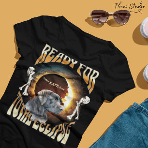 Camiseta Total Eclipse 2024 - Data Editável - Cachorro