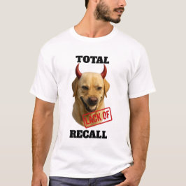 Camiseta 'TOTAL FALTA DE MEMÓRIA' do Labrador Amar