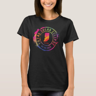 Camiseta Total Solar Eclipse 2024 EUA Indiana Terre Haute T