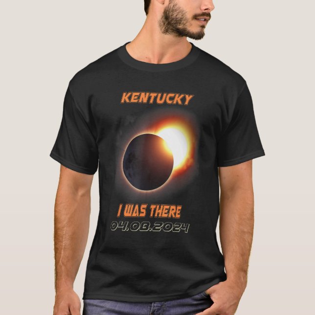 Camiseta Total Solar Eclipse 2024 Kentucky (Frente)