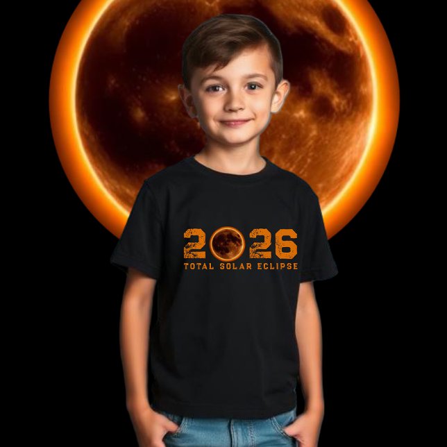 Camiseta Total Solar Eclipse 2026 (Total Solar Eclipse 2026 T Shirt kids)