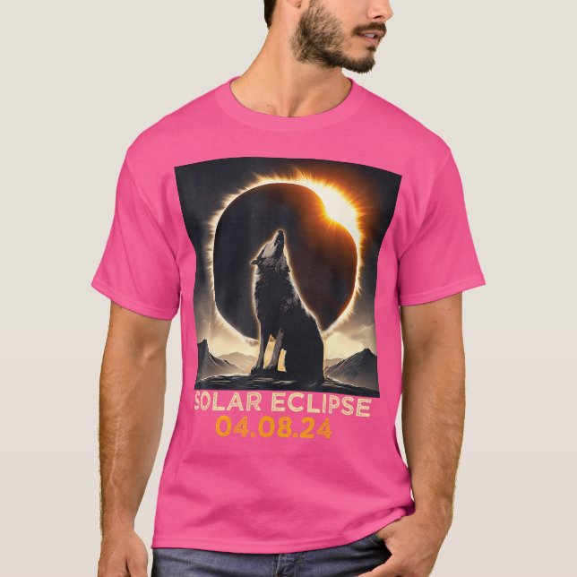 Camiseta Total Solar Eclipse 8 de abril de 2024 America Wil (Frente)