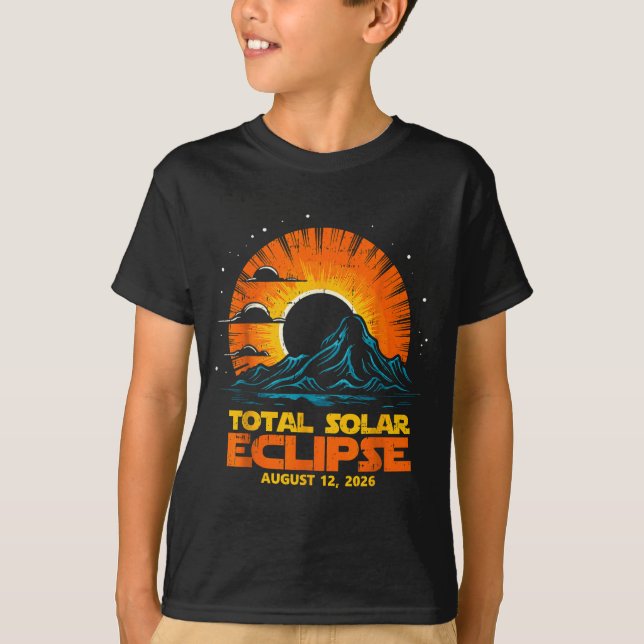 Camiseta Total Solar Eclipse August 12 2026 Artwork (Frente)