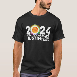 Camiseta Total Solar Eclipse Austin Texas 8 de abril de 202