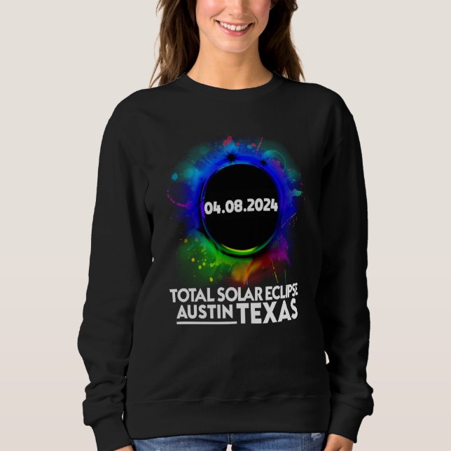 Camiseta Total Solar Eclipse Austin TEXAS April 8 2024 Tota (Frente)