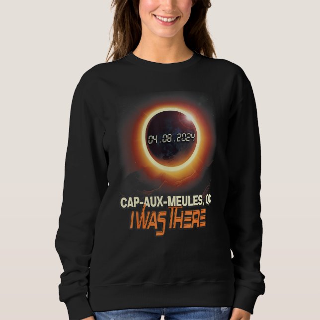 Camiseta Total Solar Eclipse Cap aux Meules Quebec Canada (Frente)