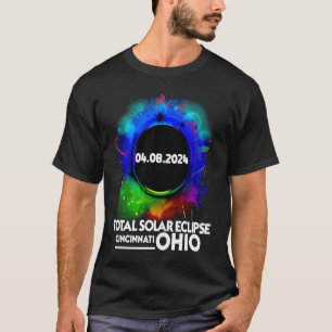 Camiseta Total Solar Eclipse Cincinnati OHIO abril 8 2024 T