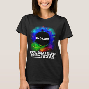 Camiseta Total Solar Eclipse Houston Texas 8 de abril de 20