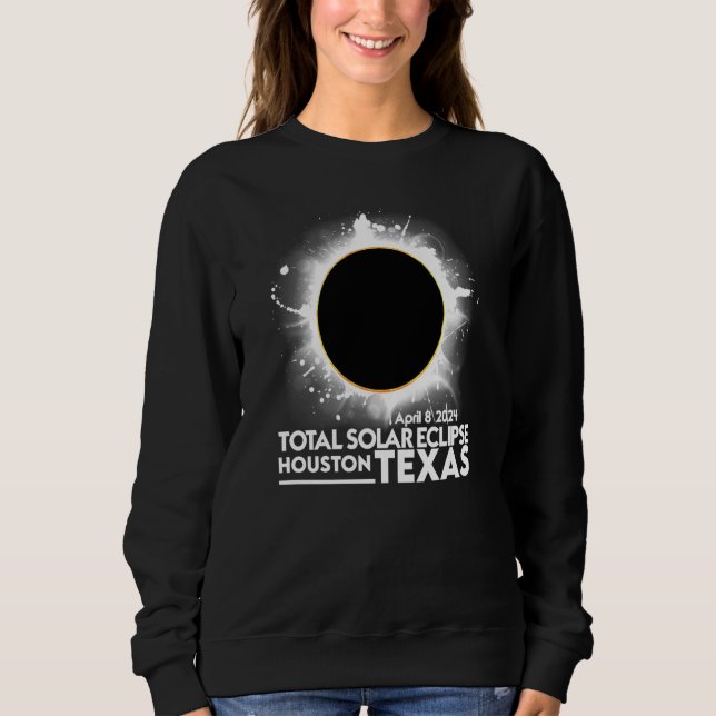 Camiseta Total Solar Eclipse HOUSTON TEXAS April 8 2024 Tot (Frente)