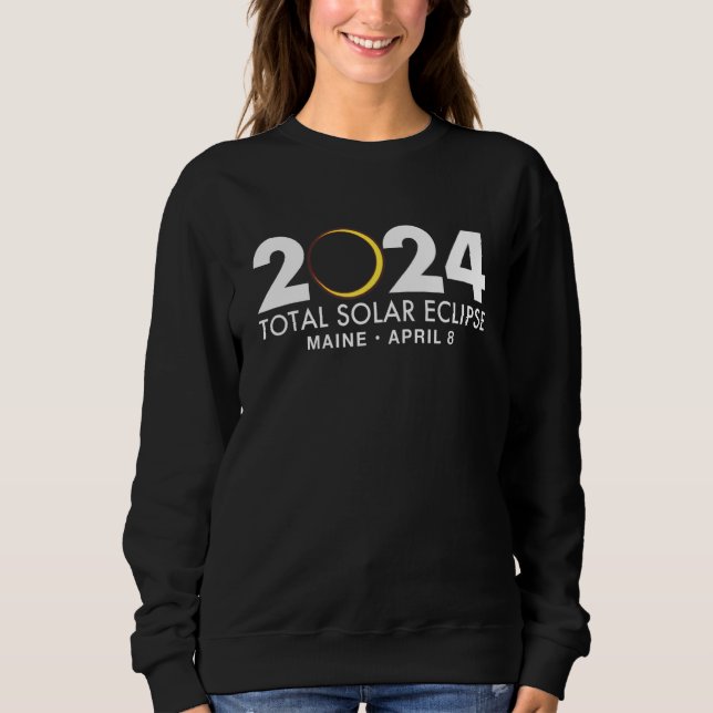 Camiseta Total Solar Eclipse Maine 2024 April 8 Totality Ev (Frente)