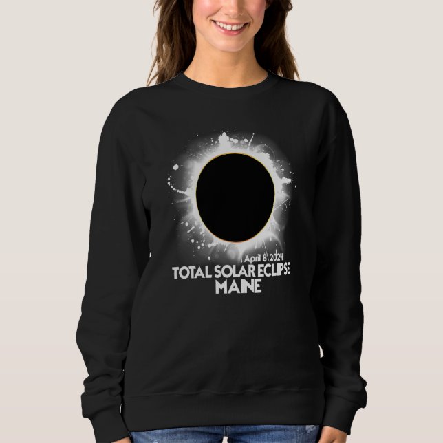 Camiseta Total Solar Eclipse Maine 2024 Totality American (Frente)