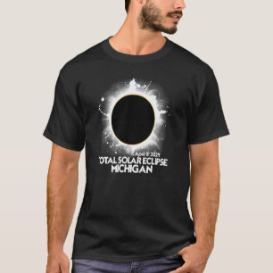 Camiseta Total Solar Eclipse Michigan 2024 Totalit American
