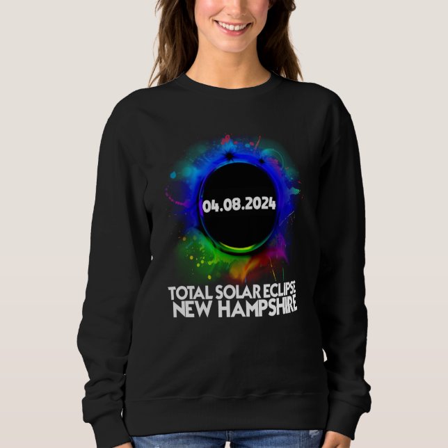 Camiseta Total Solar Eclipse New Hampshire 2024 Totality Co (Frente)
