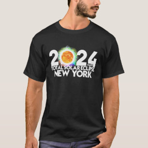 Camiseta Total Solar Eclipse Nova Iorque 2024 Totalit Ameri