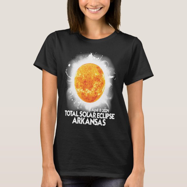 Camiseta Totalidade da América Solar Eclipse de 2024 do Ark (Frente)