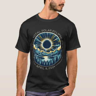 Camiseta Totalidade do céu de artéria solar com abril