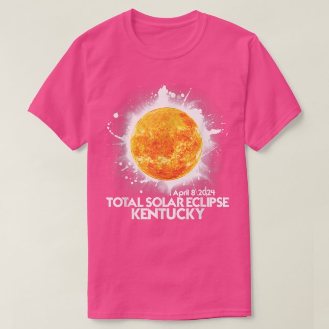Camiseta Totalidade do Kentucky 2024 Eclips Solares Totais  (Frente do Design)