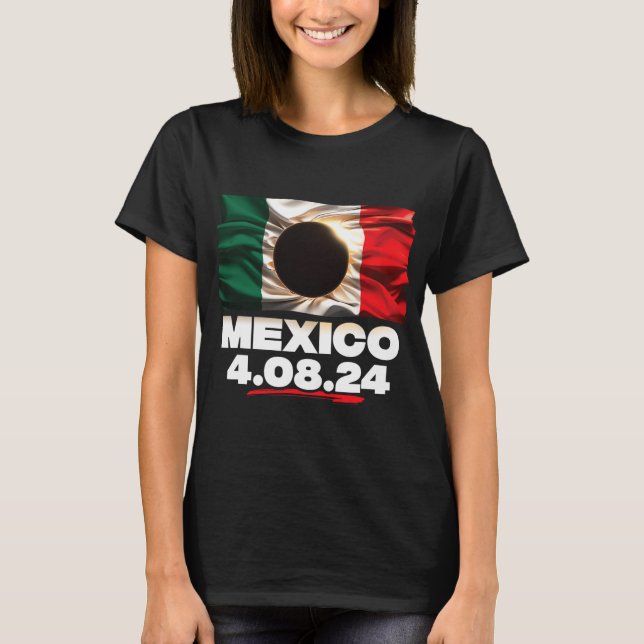 Camiseta Totalidade do Sinalizador 4.08.24 Eclipse Solar To (Frente)