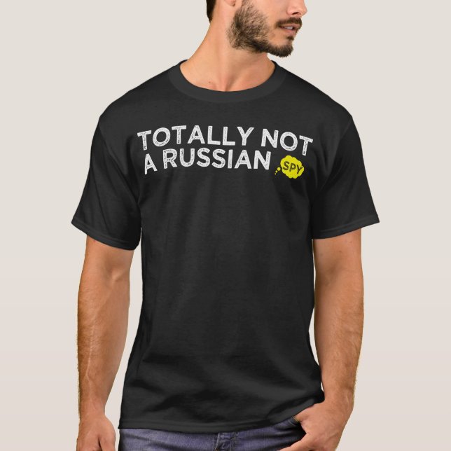 Camiseta totalitarismo não espião russo (Frente)
