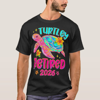 Camiseta Totalmente Aposentado 2026 Tartaruga Marinha Engra