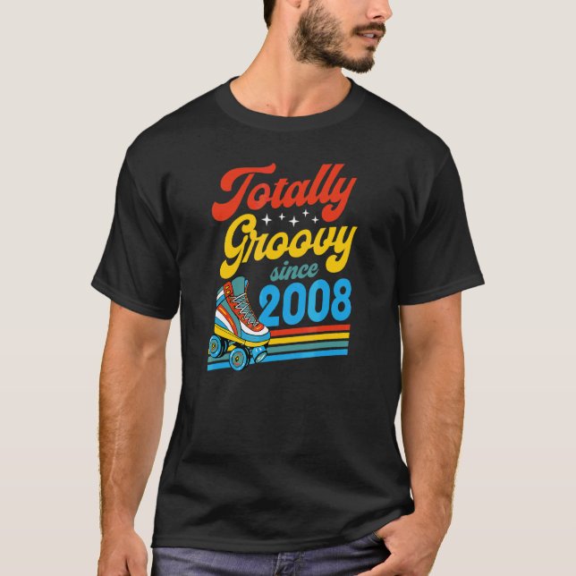 Camiseta Totalmente Groovy Desde 2008, Nascimento do Skate  (Frente)