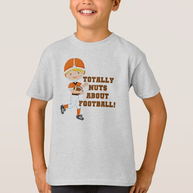 Camiseta Totalmente loucos sobre o futebol (Frente)