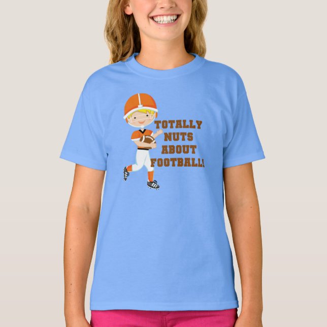 Camiseta Totalmente loucos sobre o futebol (Frente)