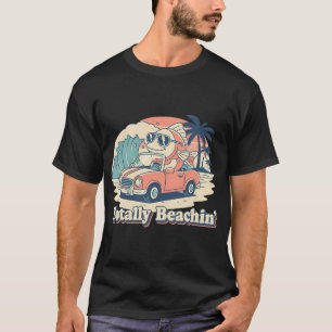 Camiseta Totalmente Praia Retro Vintage Engraçado Peixe Des