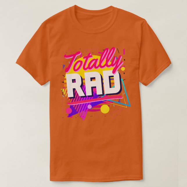 Camiseta Totalmente Rad 80s Formas Estilo Geométrico Vin In (Frente do Design)
