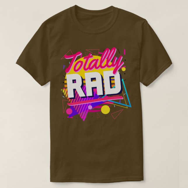 Camiseta Totalmente Rad 80s Formas Estilo Geométrico Vin In (Frente do Design)