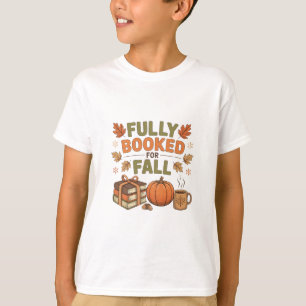Camiseta Totalmente Reservado Para Livros de Outono Abóbora