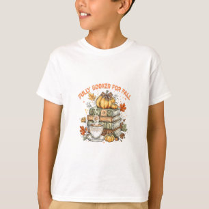 Camiseta Totalmente Reservado Para Livros de Outono Abóbora