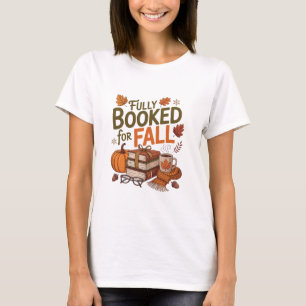 Camiseta Totalmente Reservado Para Livros de Outono Abóbora