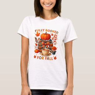 Camiseta Totalmente Reservado Para Livros De Outono Café Fo