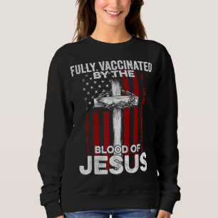 Camiseta Totalmente Vacinado Pelo Sangue De Jesus Christian