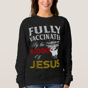 Camiseta Totalmente Vacinado Pelo Sangue De Jesus Cristão
